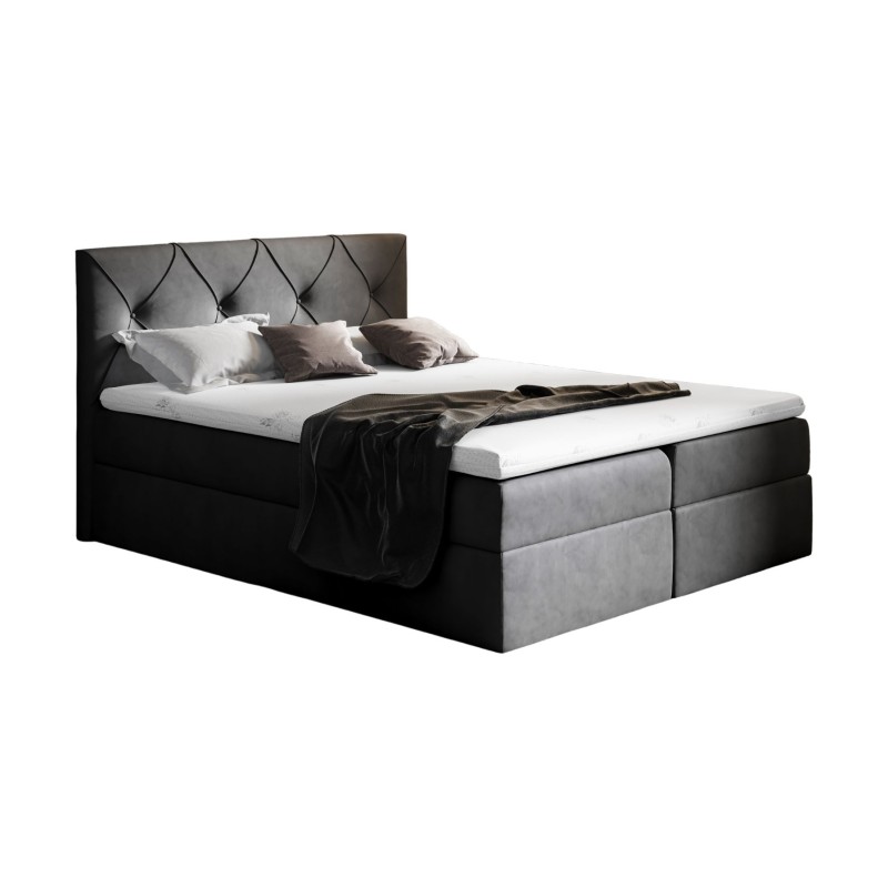 Kontinentalbett Virox mit Bettkasten Stoff Matt Velvet 99 Kontinentalbett Virox mit Bettkasten Stoff Matt Velvet 99