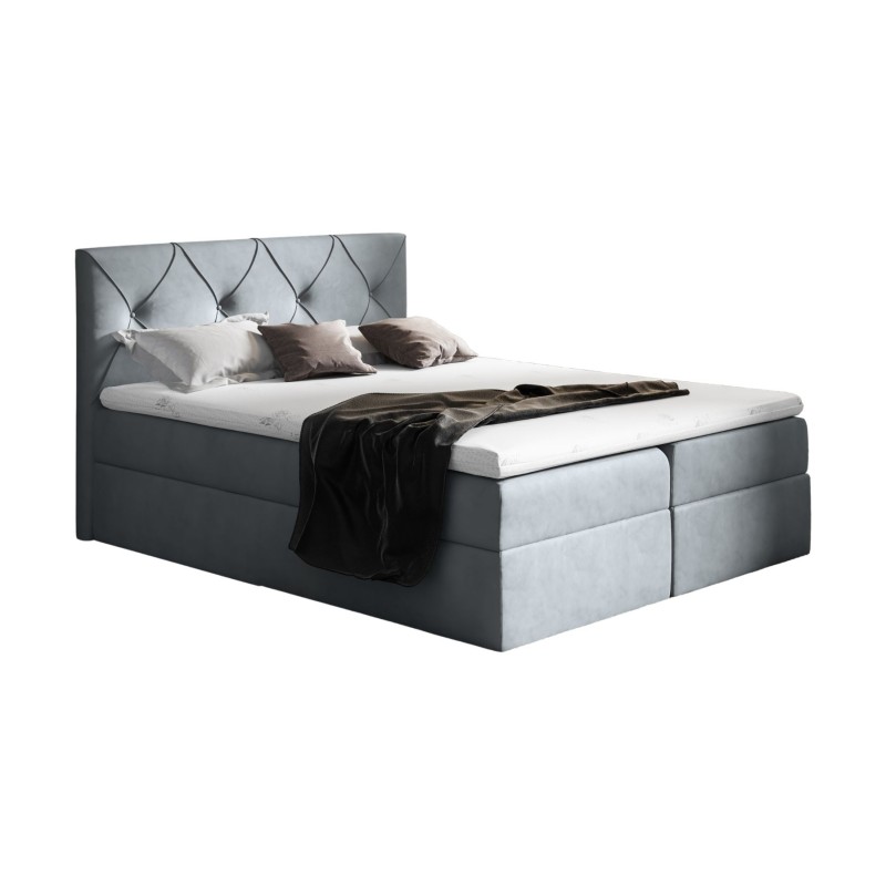 Kontinentalbett Virox mit Bettkasten Stoff Matt Velvet 85 Kontinentalbett Virox mit Bettkasten Stoff Matt Velvet 85
