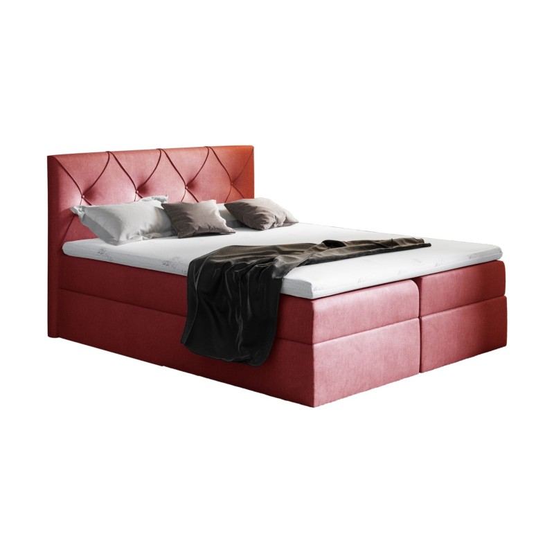 Virox continental bed with a bedding container, fabric Fancy 59 Virox continental bed with a bedding container, fabric Fancy 59