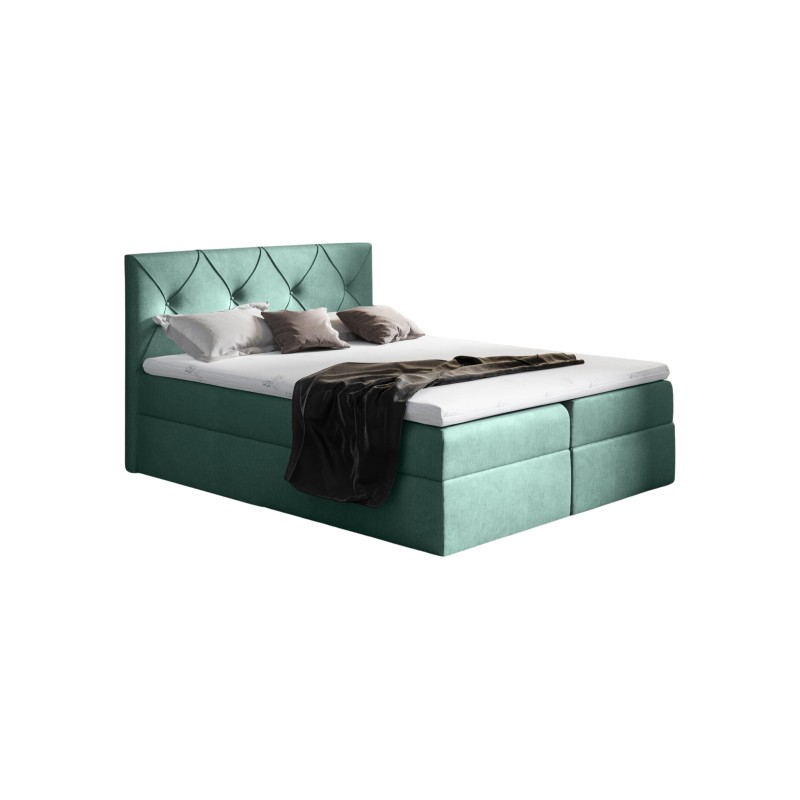Cama continental Virox con contenedor para ropa de cama tela Fancy 36 Cama continental Virox con contenedor para ropa de cama tela Fancy 36