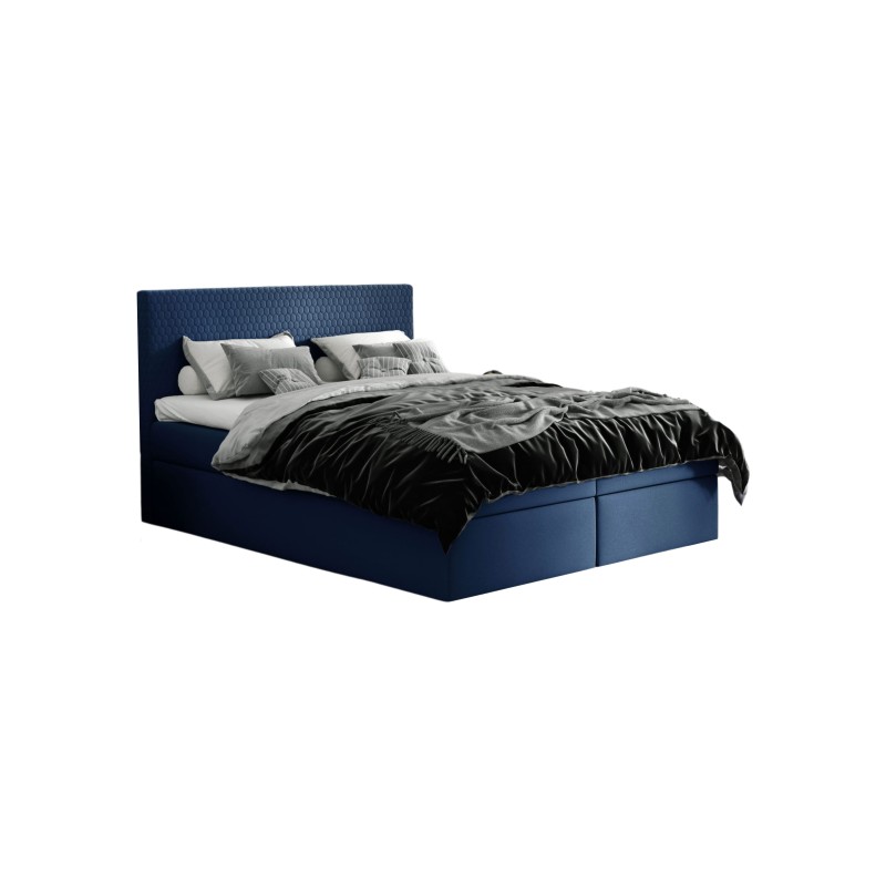 Cama continental Nolivo con contenedor para ropa de cama, tela Riviera 81 Cama continental Nolivo con contenedor para ropa de cama, tela Riviera 81
