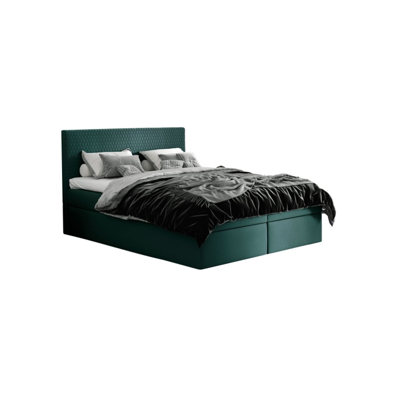Cama continental Nolivo con contenedor para ropa de cama, tela Riviera 38 Cama continental Nolivo con contenedor para ropa de cama, tela Riviera 38