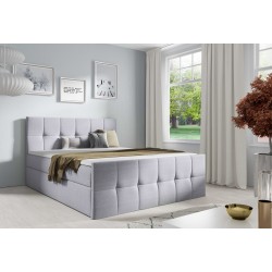 Cama continental Aurevo con contenedor para ropa de cama tela Inari 91