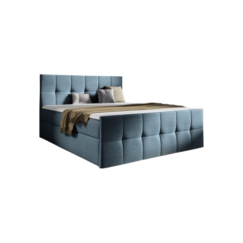 Cama continental Aurevo con contenedor para ropa de cama, tela Inari 87 Cama continental Aurevo con contenedor para ropa de cama, tela Inari 87