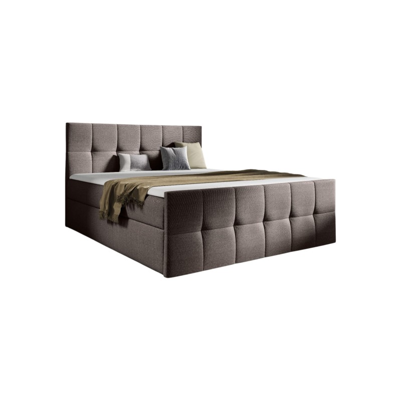 Cama continental Aurevo con contenedor para ropa de cama tejido Inari 27 Cama continental Aurevo con contenedor para ropa de cama tejido Inari 27