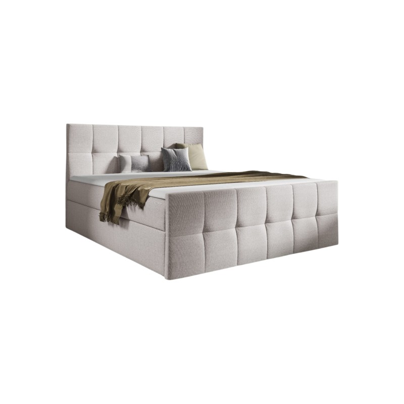 Cama continental Aurevo con contenedor para ropa de cama tela Inari 22 Cama continental Aurevo con contenedor para ropa de cama tela Inari 22