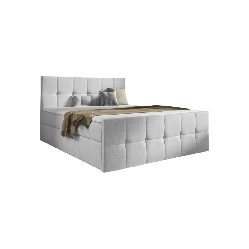Cama continental Aurevo con contenedor para ropa de cama tela Fancy 85 Cama continental Aurevo con contenedor para ropa de cama tela Fancy 85
