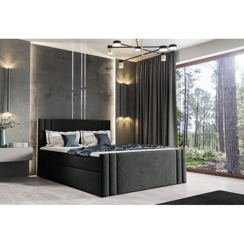 Sovo continental bed with a bedding storage compartment, fabric Amor velvet 4322 Sovo continental bed with a bedding storage compartment, fabric Amor velvet 4322