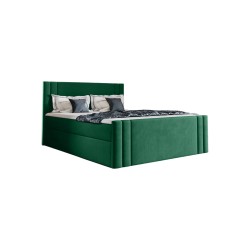 Cama continental Sovo con contenedor para ropa de cama en tela Amor velvet 4311 Cama continental Sovo con contenedor para ropa de cama en tela Amor velvet 4311
