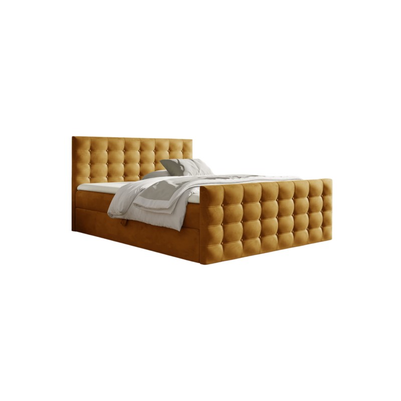 Cama continental Evano Acolchado decorativo y contenedor para ropa de cama tela Monolith 48 Cama continental Evano Acolchado decorativo y contenedor para ropa de cama tela Monolith 48