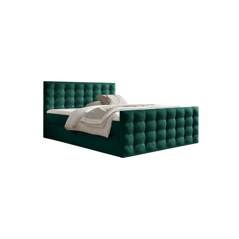 Cama continental Evano Adornos acolchados y contenedor para ropa de cama tela Monolith 37 Cama continental Evano Adornos acolchados y contenedor para ropa de cama tela Monolith 37