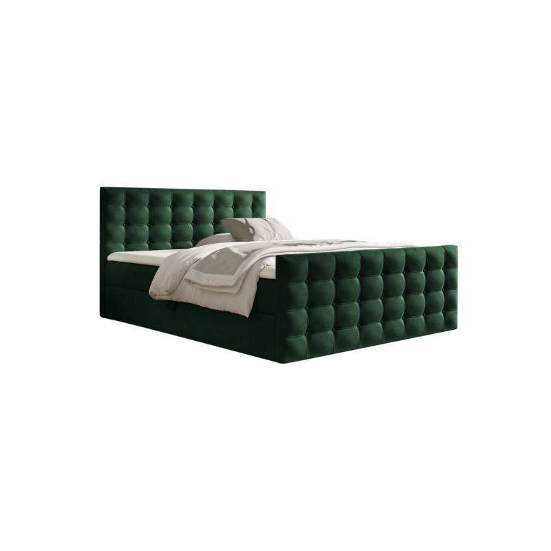 Cama continental Evano Con acolchado decorativo y contenedor para ropa de cama, tela Fresh 13 Cama continental Evano Con acolchado decorativo y contenedor para ropa de cama, tela Fresh 13