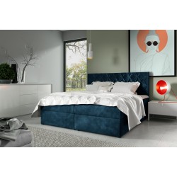 Cama continental Zendo VII con contenedor para ropa de cama, tela Fresh 11