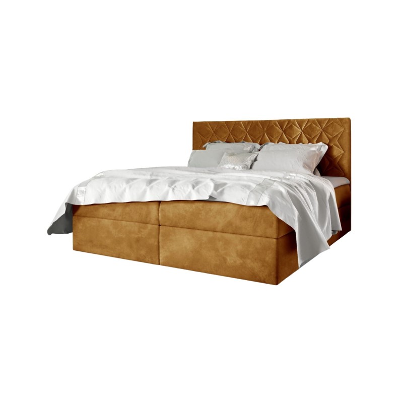 Cama continental Zendo VII con contenedor para ropa de cama, tela Fresh 37 Cama continental Zendo VII con contenedor para ropa de cama, tela Fresh 37