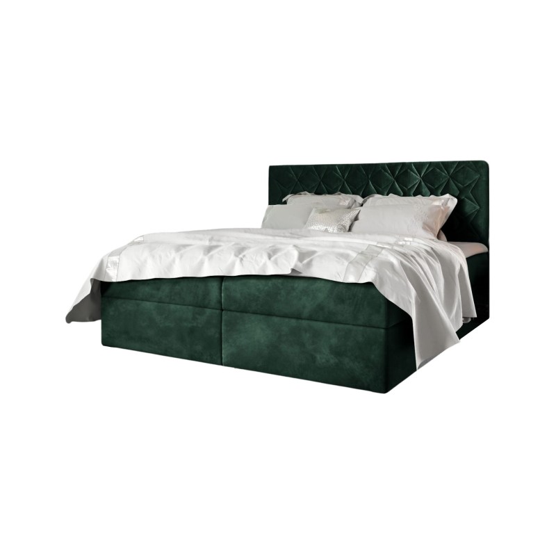 Cama continental Zendo VII con contenedor para ropa de cama, tela Fresh 13 Cama continental Zendo VII con contenedor para ropa de cama, tela Fresh 13