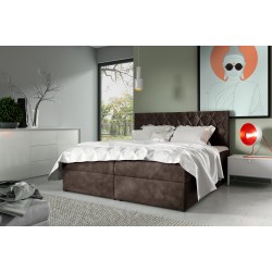 Cama continental Zendo VII con contenedor para ropa de cama, tela Fresh 4.