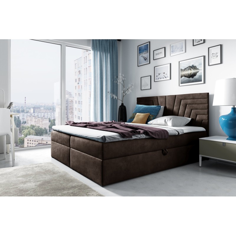 Kontinentalbett Zendo IV mit Bettkasten Stoff Fresh 4 Kontinentalbett Zendo IV mit Bettkasten Stoff Fresh 4