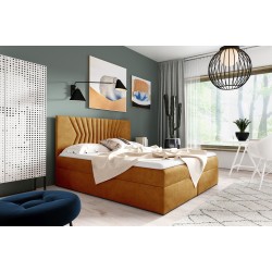 Cama continental Zendo II con contenedor para ropa de cama tela Fresh 37