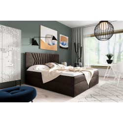 Cama continental Zendo II con contenedor para ropa de cama tela Fresh 4