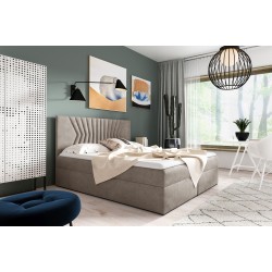Cama continental Zendo II con contenedor para ropa de cama tela Fresh 2