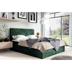 Zendo continental bed with bedding storage, fabric Fresh 13