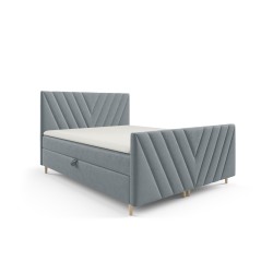 Continental bed Karo Plus with bedding storage, fabric Fresh 32 Continental bed Karo Plus with bedding storage, fabric Fresh 32