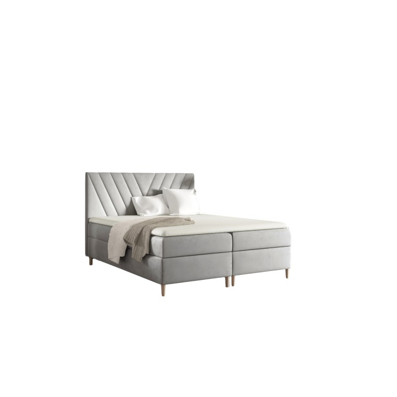 Continental bed Karo with bedding storage, fabric Fresh 84 Continental bed Karo with bedding storage, fabric Fresh 84