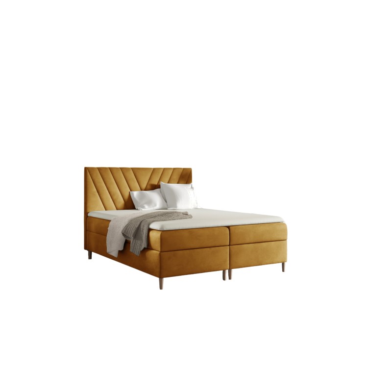 Continental bed Karo with bedding storage, fabric Fresh 48 Continental bed Karo with bedding storage, fabric Fresh 48