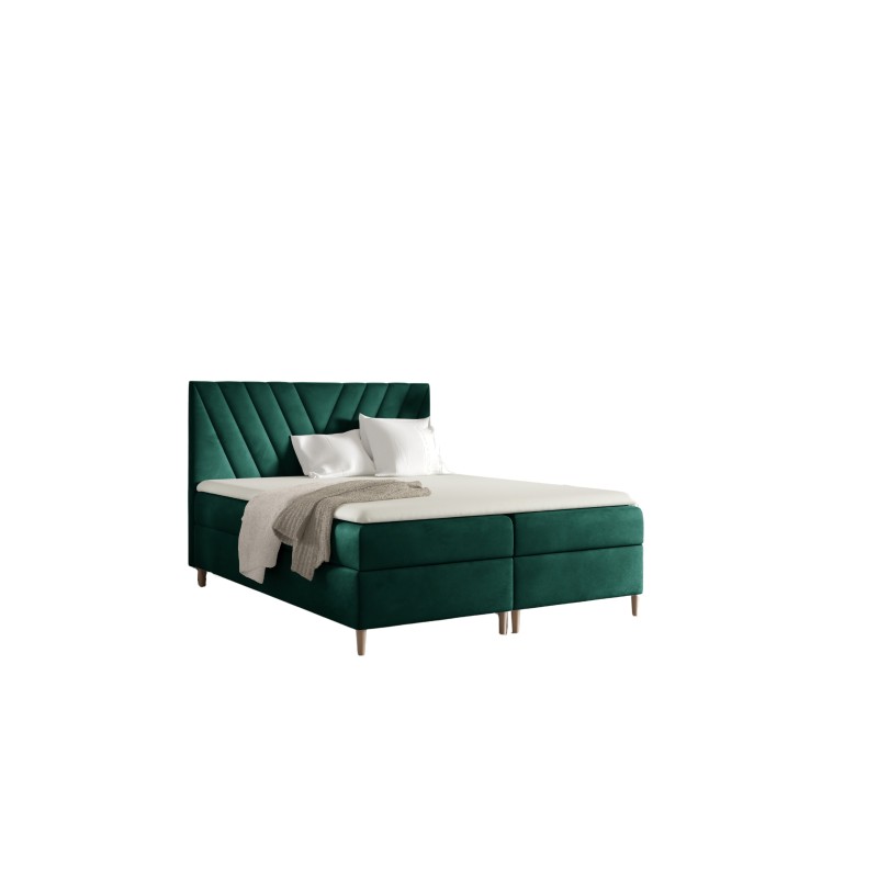Continental bed Karo with storage for bedding, fabric Fresh 37 Continental bed Karo with storage for bedding, fabric Fresh 37