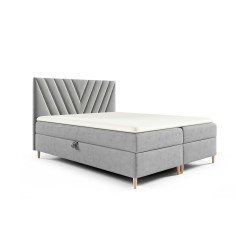 Continental bed Karo with storage for bedding, fabric Fresh 37 Continental bed Karo with storage for bedding, fabric Fresh 37