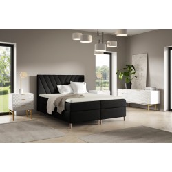 Karo continental bed with a bedding container, Fresh 17 fabric