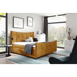 Kontinentalbett Elmo Lux mit Bettkasten Stoff Fresh 37