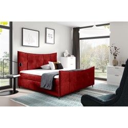 Continental bed Elmo Lux with bedding storage, fabric Fresh 8