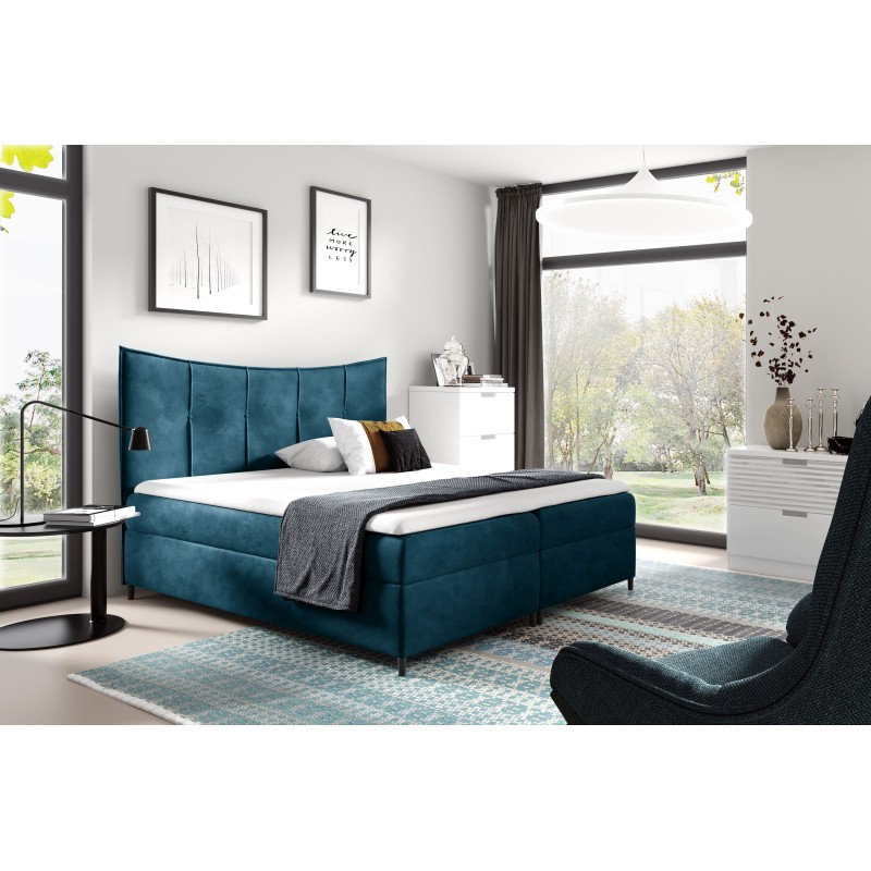 Elmo continental bed with a storage container for bedding, fabric Fresh 11 Elmo continental bed with a storage container for bedding, fabric Fresh 11