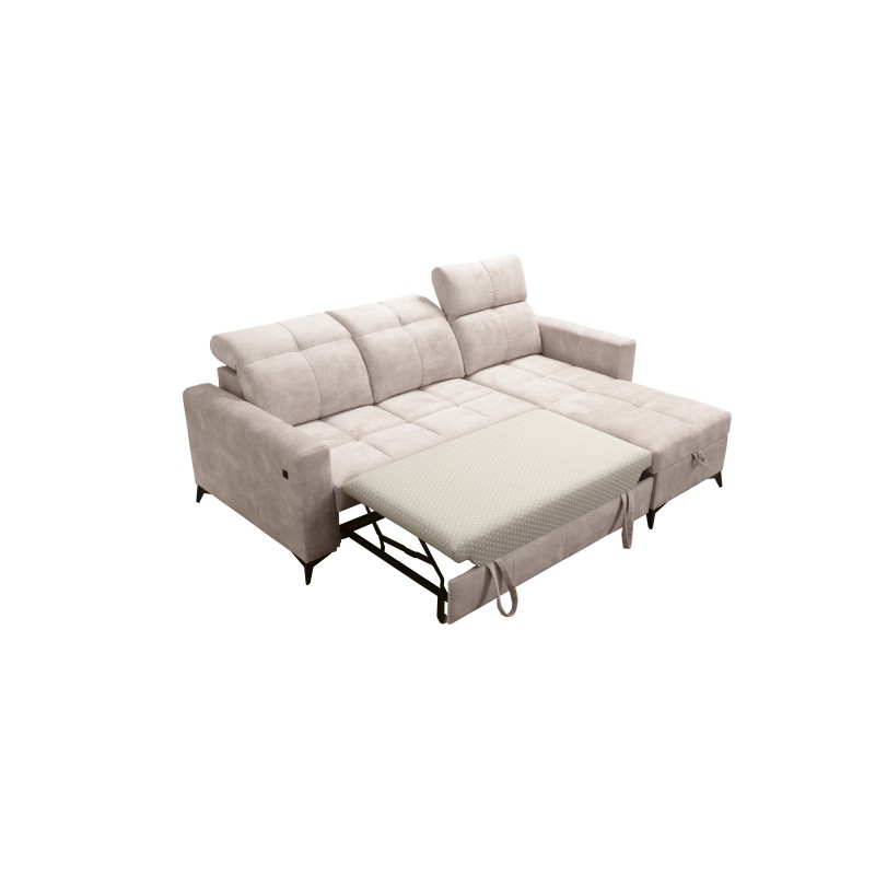 Luxus-Ecksofa Zeni mit Schlaffunktion in Samtstoff, Wave 5 | Ihr Ort für Komfort Luxus-Ecksofa Zeni mit Schlaffunktion in Samtstoff, Wave 5 | Ihr Ort für Komfort