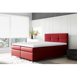 Cama continental Bari con contenedor para ropa de cama tela Soft 10A