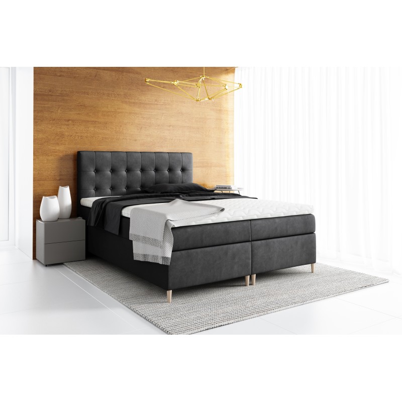 Continental bed Kavon with a bedding container, fabric Jasmine 100 Continental bed Kavon with a bedding container, fabric Jasmine 100