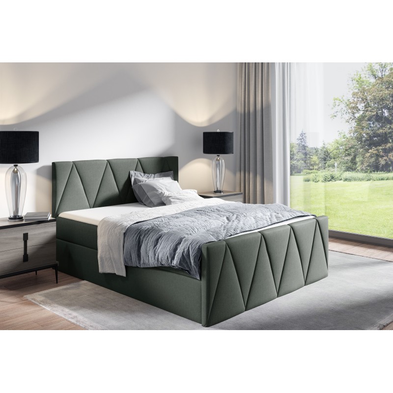 Continental bed Canto Lux with a bedding container, fabric Rico 3 Continental bed Canto Lux with a bedding container, fabric Rico 3