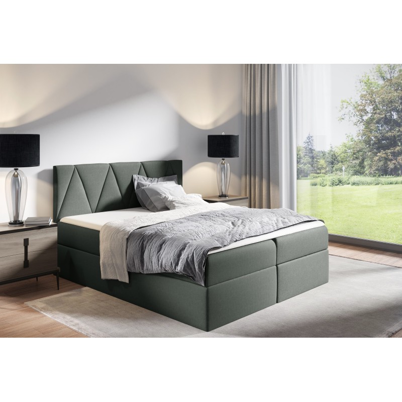 Continental bed Canto with a storage container for bedding, fabric Rico 23 Continental bed Canto with a storage container for bedding, fabric Rico 23