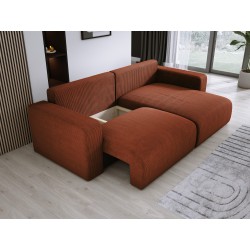 Carli corner sofa with a sleeping function, fabric Poso 39 Carli corner sofa with a sleeping function, fabric Poso 39