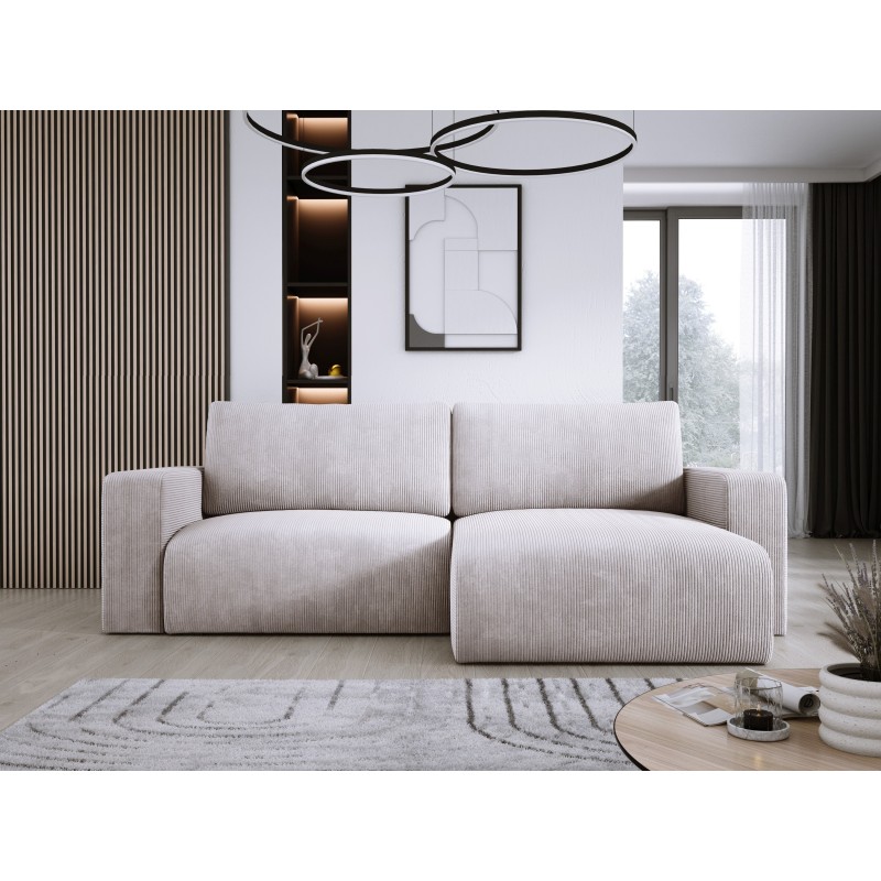 Carli corner sofa with sleeping function, fabric Poso 100 Carli corner sofa with sleeping function, fabric Poso 100