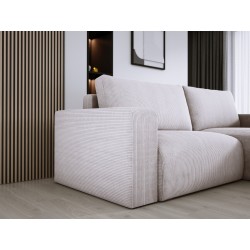 Carli corner sofa with sleeping function, fabric Poso 100 Carli corner sofa with sleeping function, fabric Poso 100