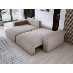 Carli corner sofa with sleeping function, fabric Poso 02 Carli corner sofa with sleeping function, fabric Poso 02