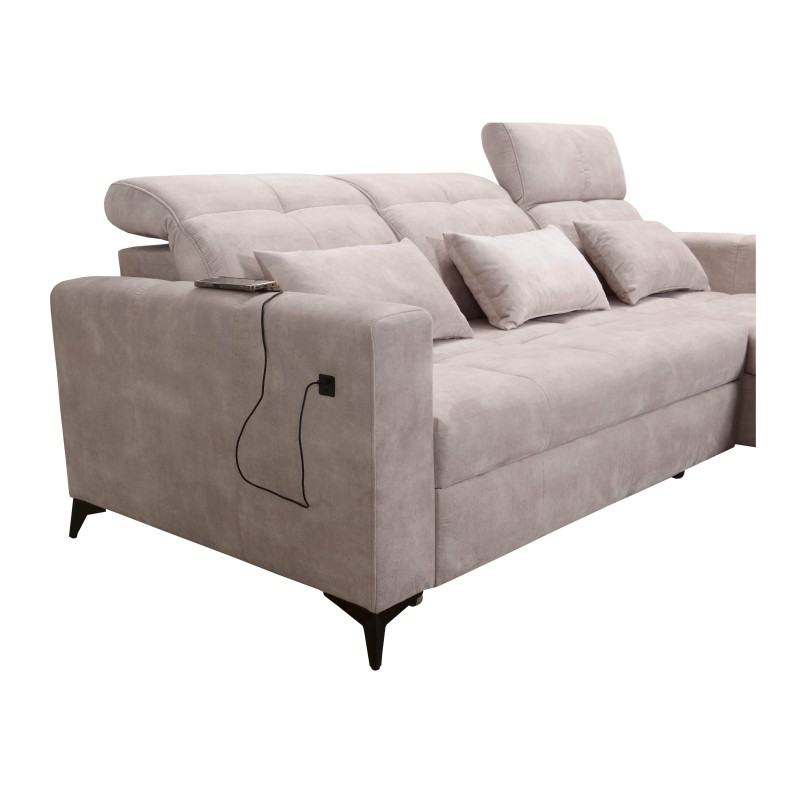 Luxus-Ecksofa Zeni mit Schlaffunktion in Samtstoff, Wave 11 | Ihr Ort des Komforts Luxus-Ecksofa Zeni mit Schlaffunktion in Samtstoff, Wave 11 | Ihr Ort des Komforts