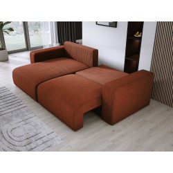 Carli corner sofa with a sleeping function, fabric Poso 60 Carli corner sofa with a sleeping function, fabric Poso 60