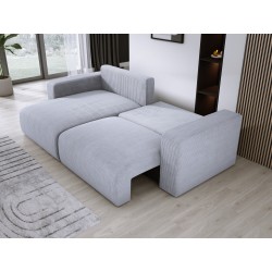 Carli corner sofa with sleeping function, fabric Poso 110 Carli corner sofa with sleeping function, fabric Poso 110