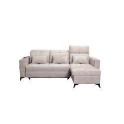 Luxuriöse Ecksofa Zeni mit Schlaffunktion in Samtstoff, Wave 12 | Ihr Ort für Komfort Luxuriöse Ecksofa Zeni mit Schlaffunktion in Samtstoff, Wave 12 | Ihr Ort für Komfort