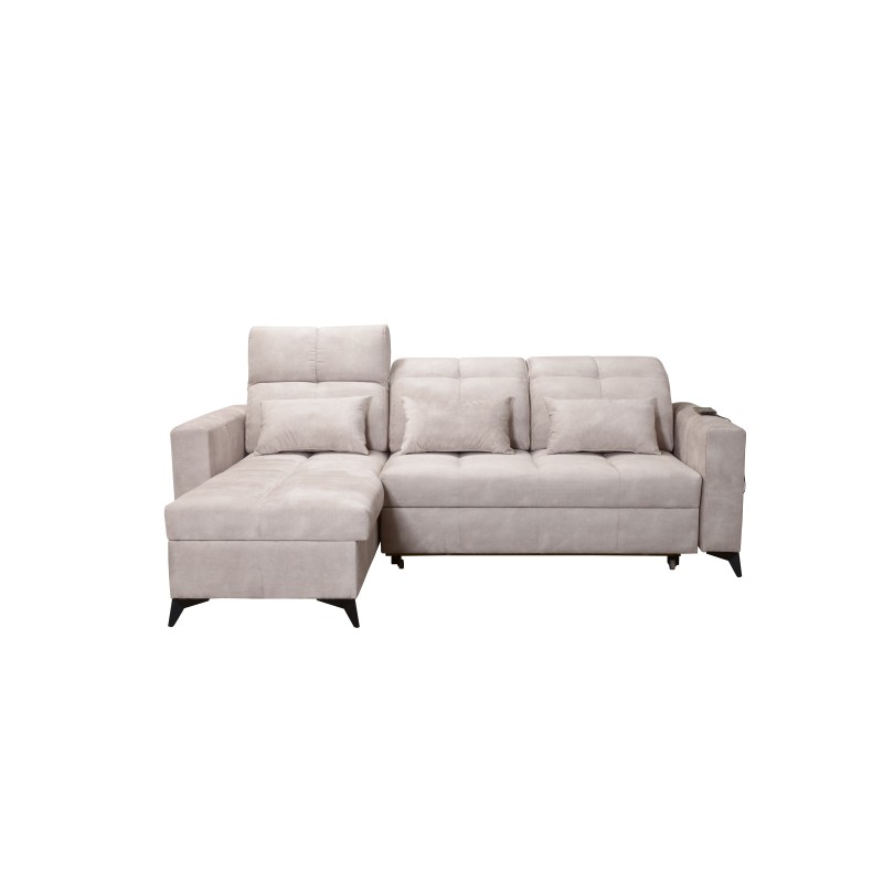 Luxus-Ecksofa Zeni mit Schlaffunktion im Samtstoff, Wave 1 | Ihr Ort des Komforts Luxus-Ecksofa Zeni mit Schlaffunktion im Samtstoff, Wave 1 | Ihr Ort des Komforts
