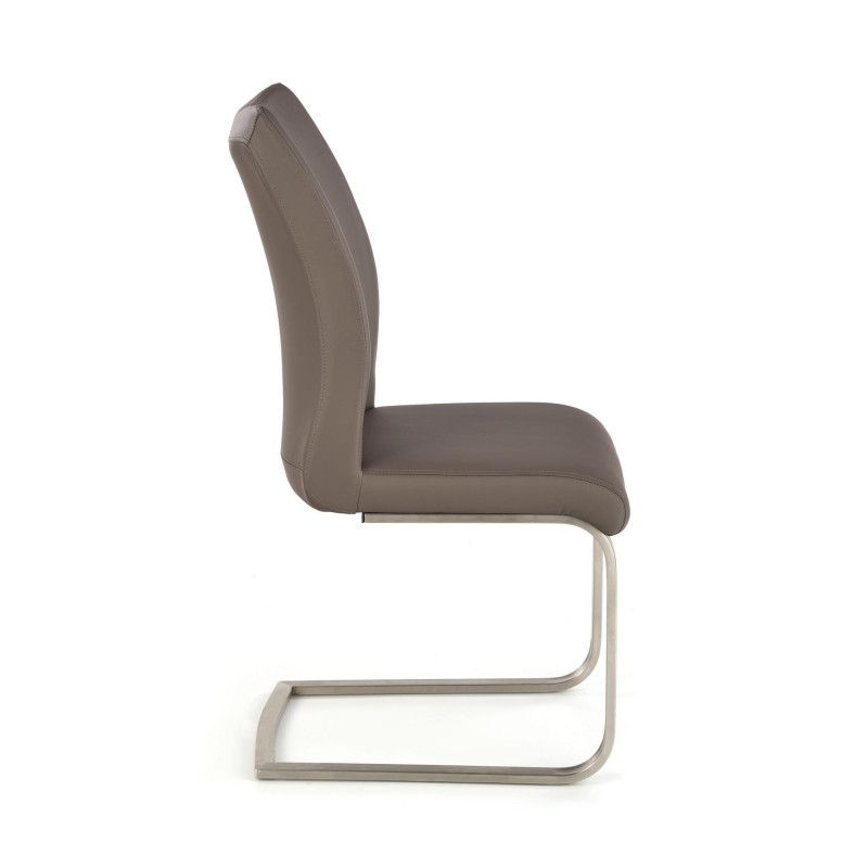'OPAL / Brushed Metal / Grey Faux Leather' 'OPAL / Brushed Metal / Grey Faux Leather'