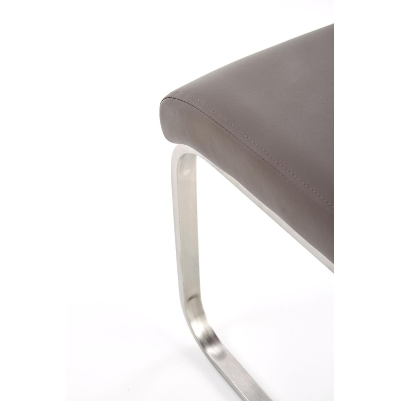 'OPAL / Brushed Metal / Grey Faux Leather' 'OPAL / Brushed Metal / Grey Faux Leather'